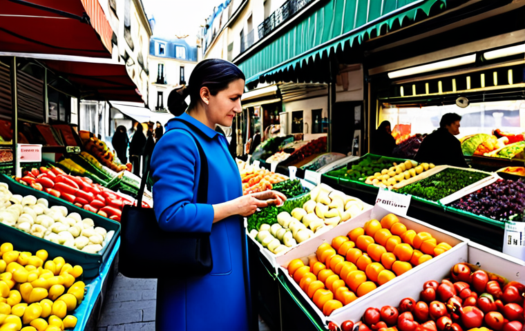 프랑스어 프랑스어권 여행 시 유용한 표현 - Asking for Directions in Paris**

"A tourist in appropriate attire stands on a Parisian street corne...